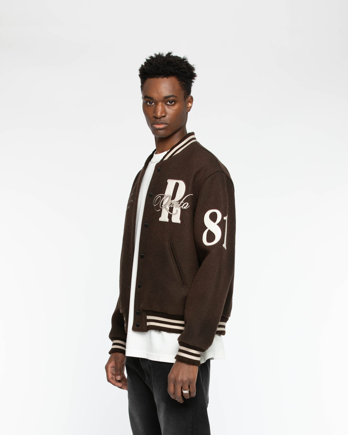 City Of Angels College Jacket Brown