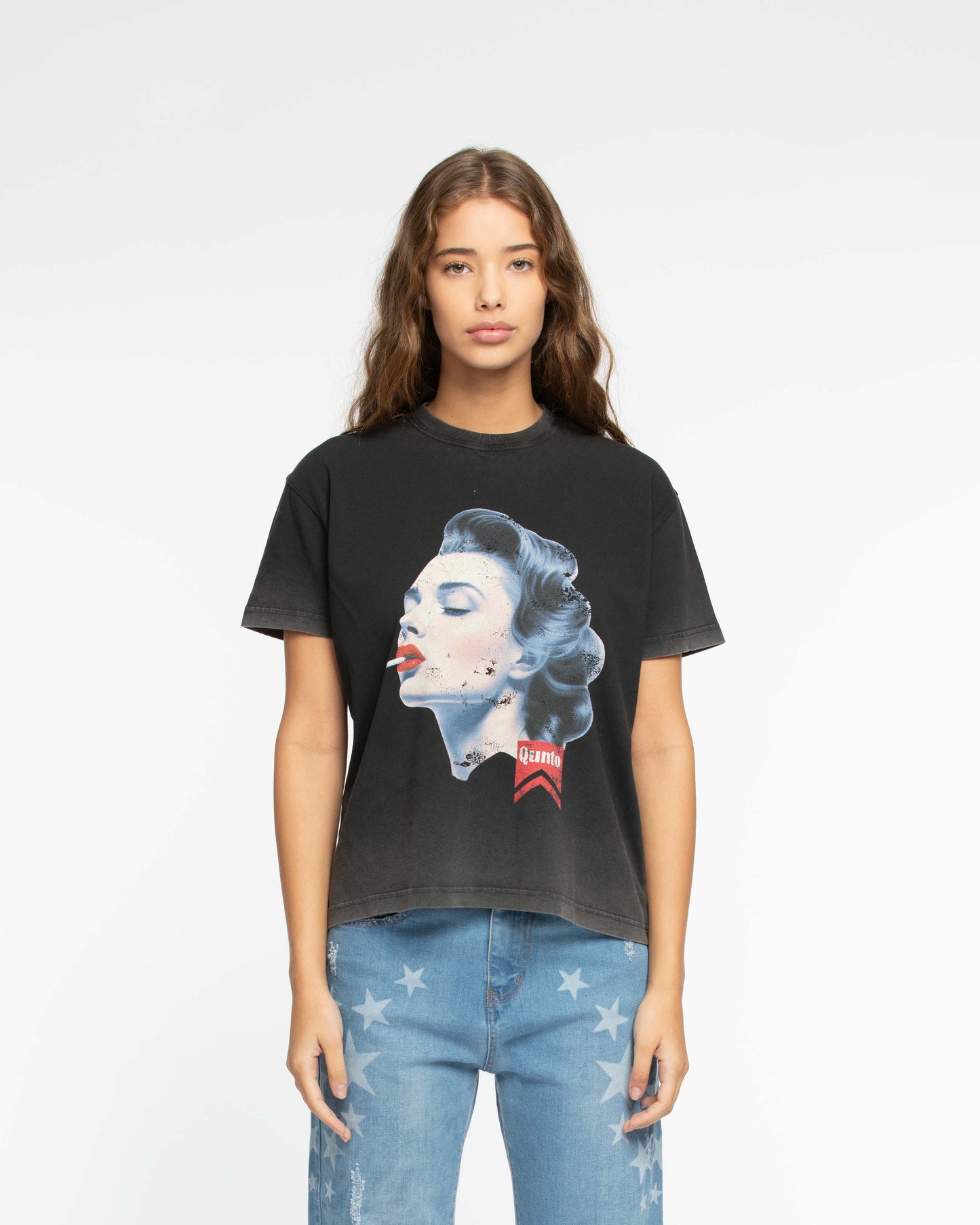 Biker Girl T-Shirt Black