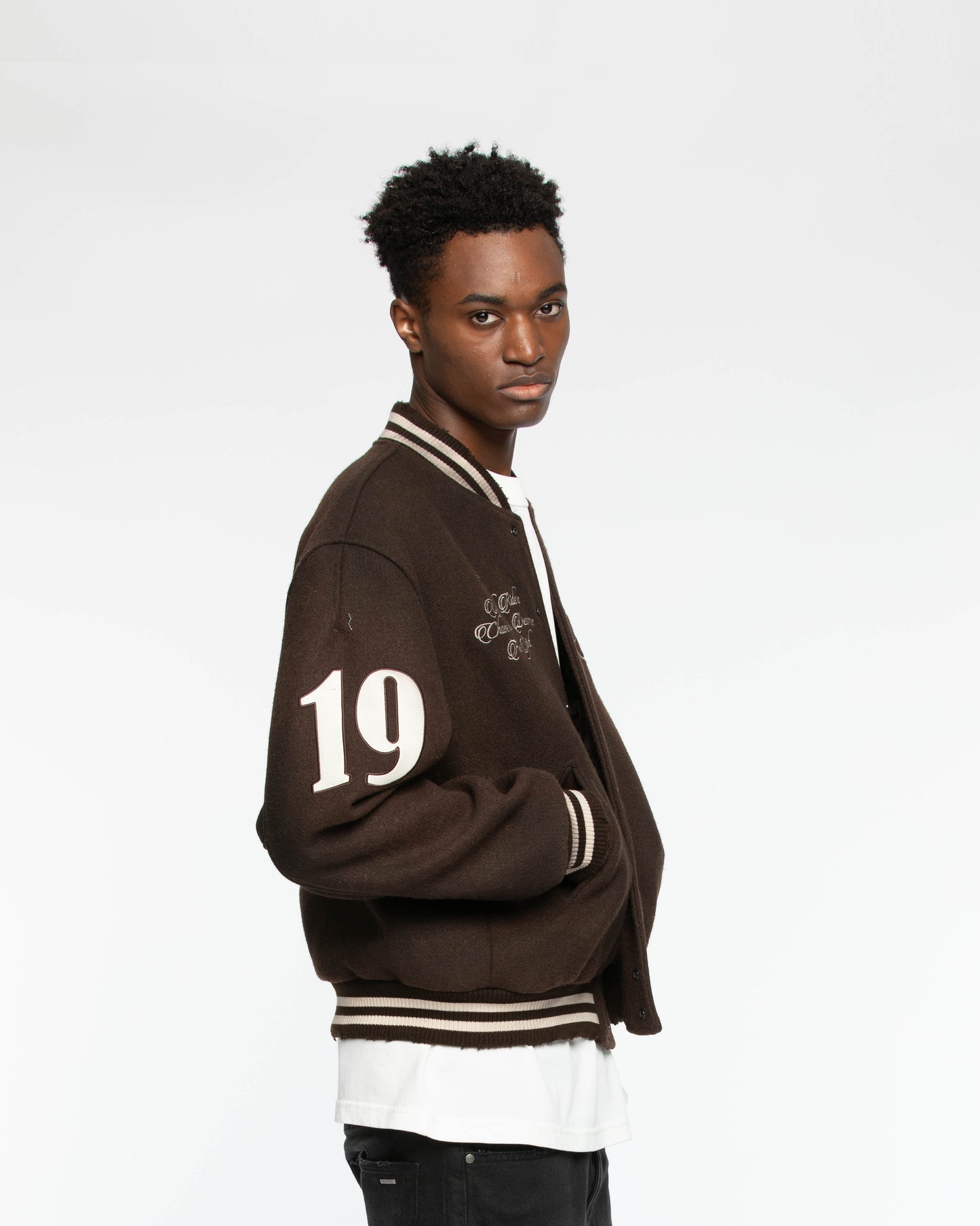 City Of Angels College Jacket Brown