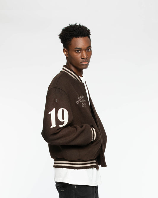 City Of Angels College Jacket Brown