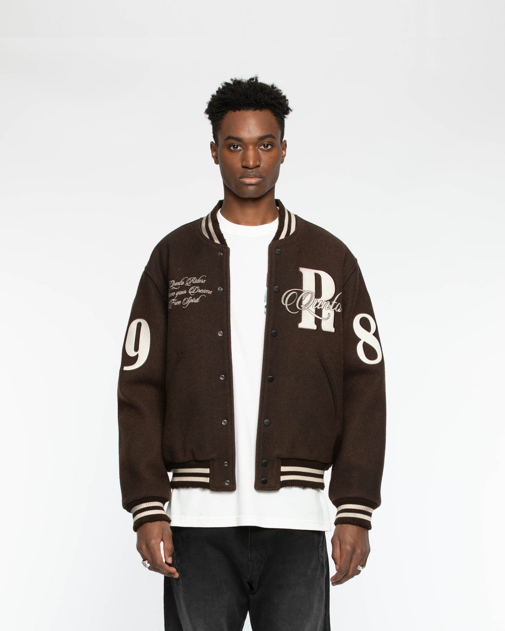 City Of Angels College Jacket Brown
