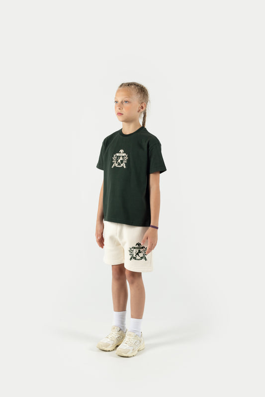 Qunto Crest T-Shirt Green Kids
