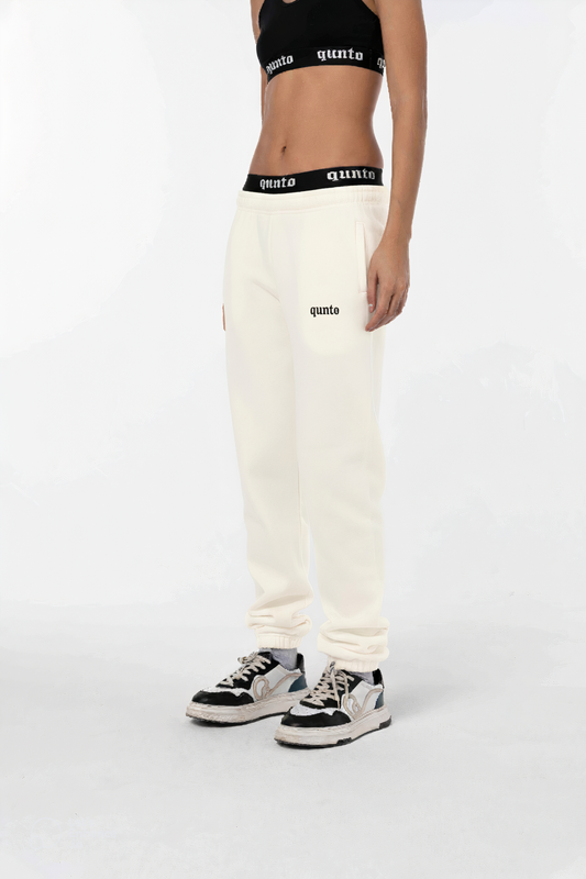 W REGULAR JOGGER CREAM