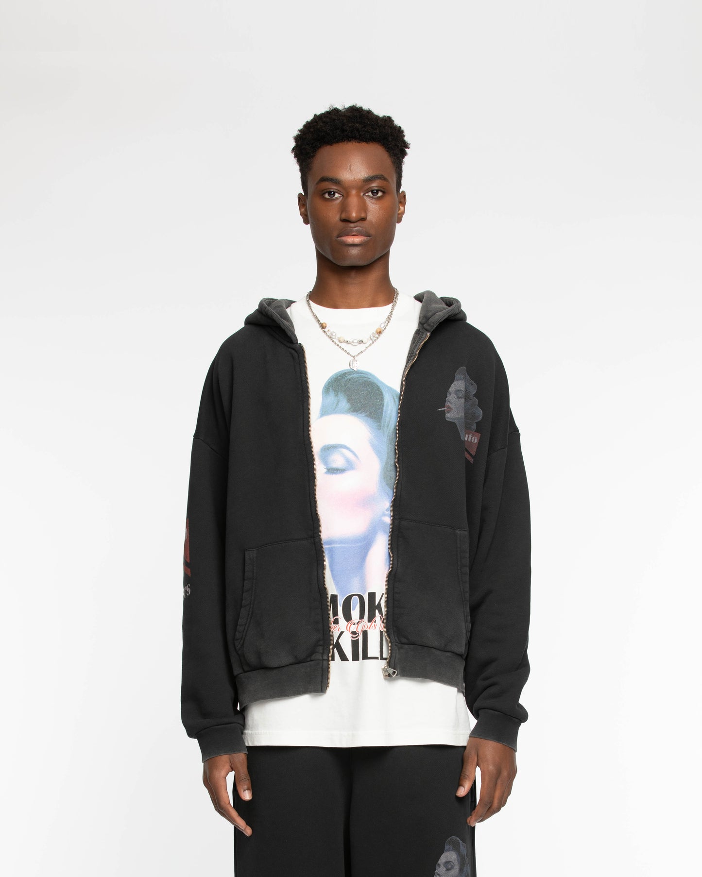 Smoking Kills Zipper Hoodie