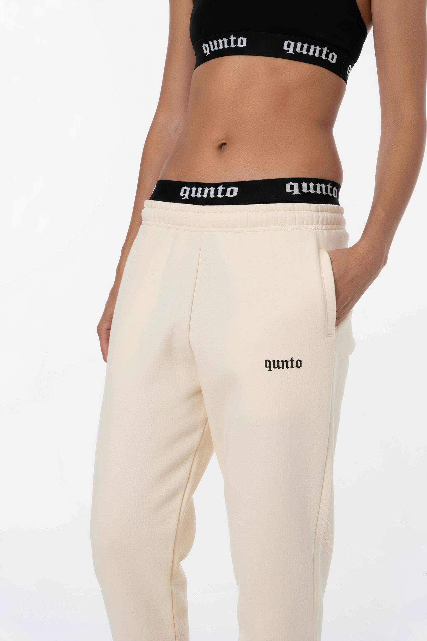 W REGULAR JOGGER CREAM