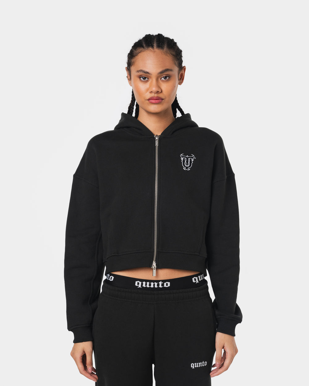 W CROPPED CARDIGAN BLACK