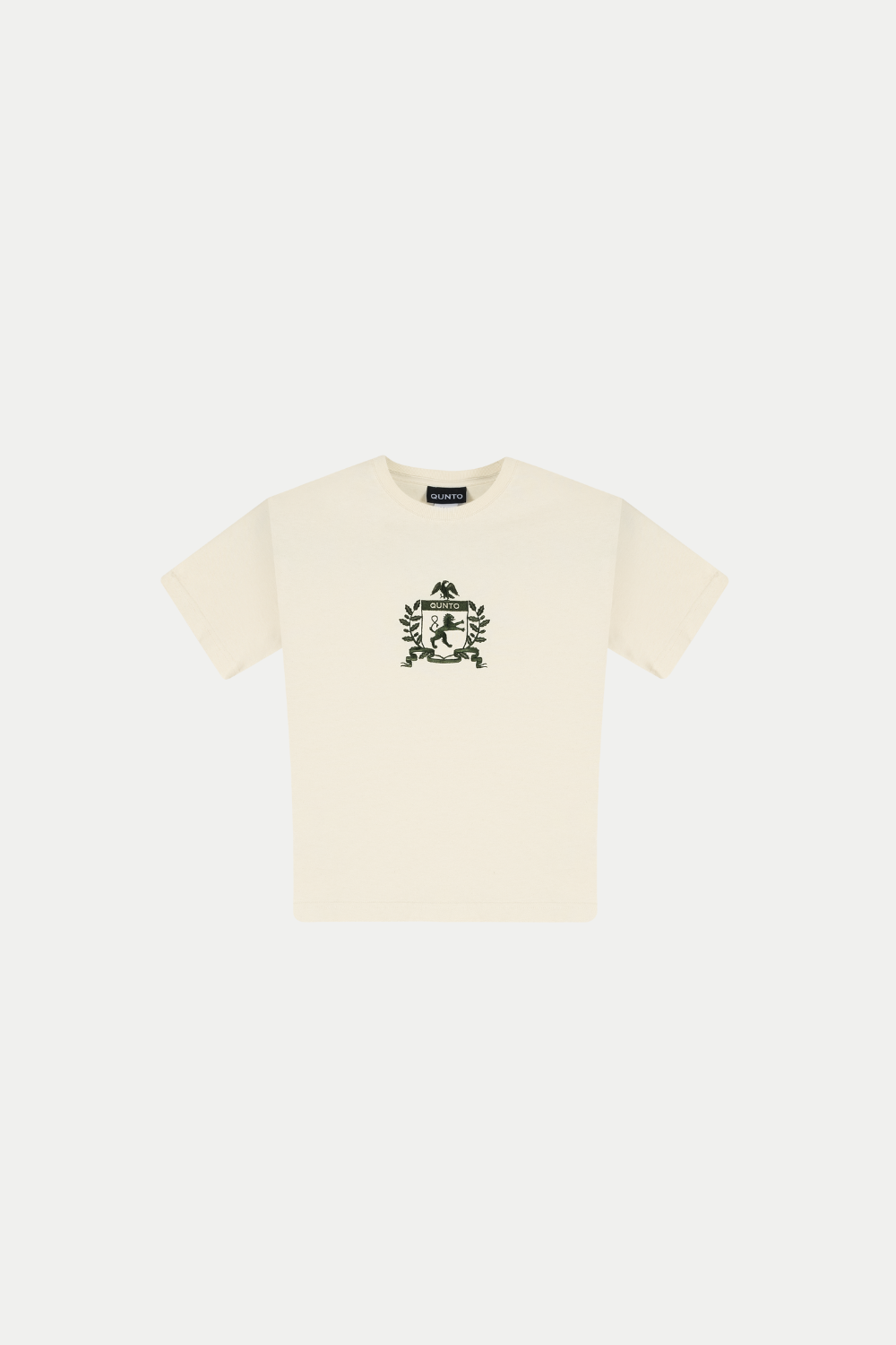 Qunto Crest T-Shirt Cream Kids