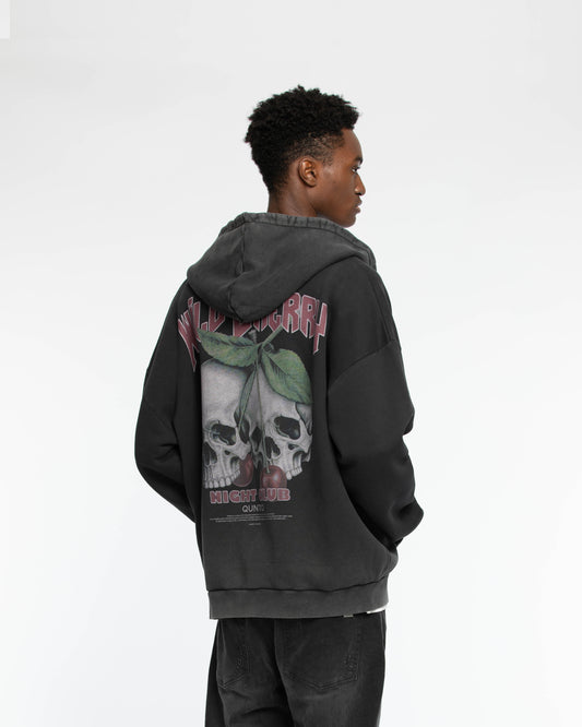 Wild Cherry Zipper Hoodie