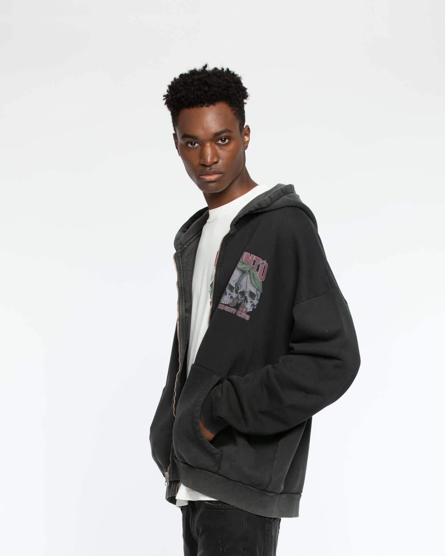 Wild Cherry Zipper Hoodie