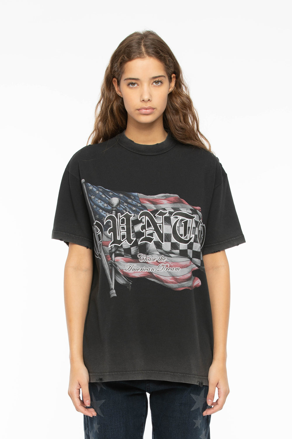 American Flags T-Shirt Black