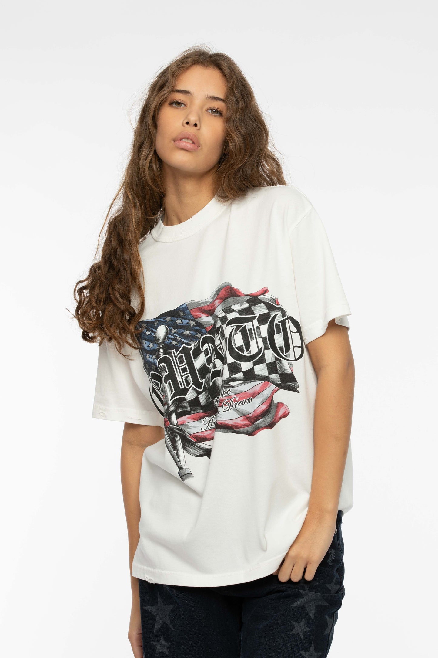 American Flags T-Shirt White