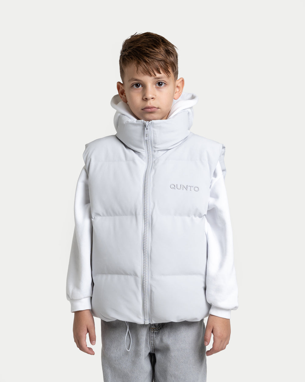 Super Puffer Vest Silver KIDS