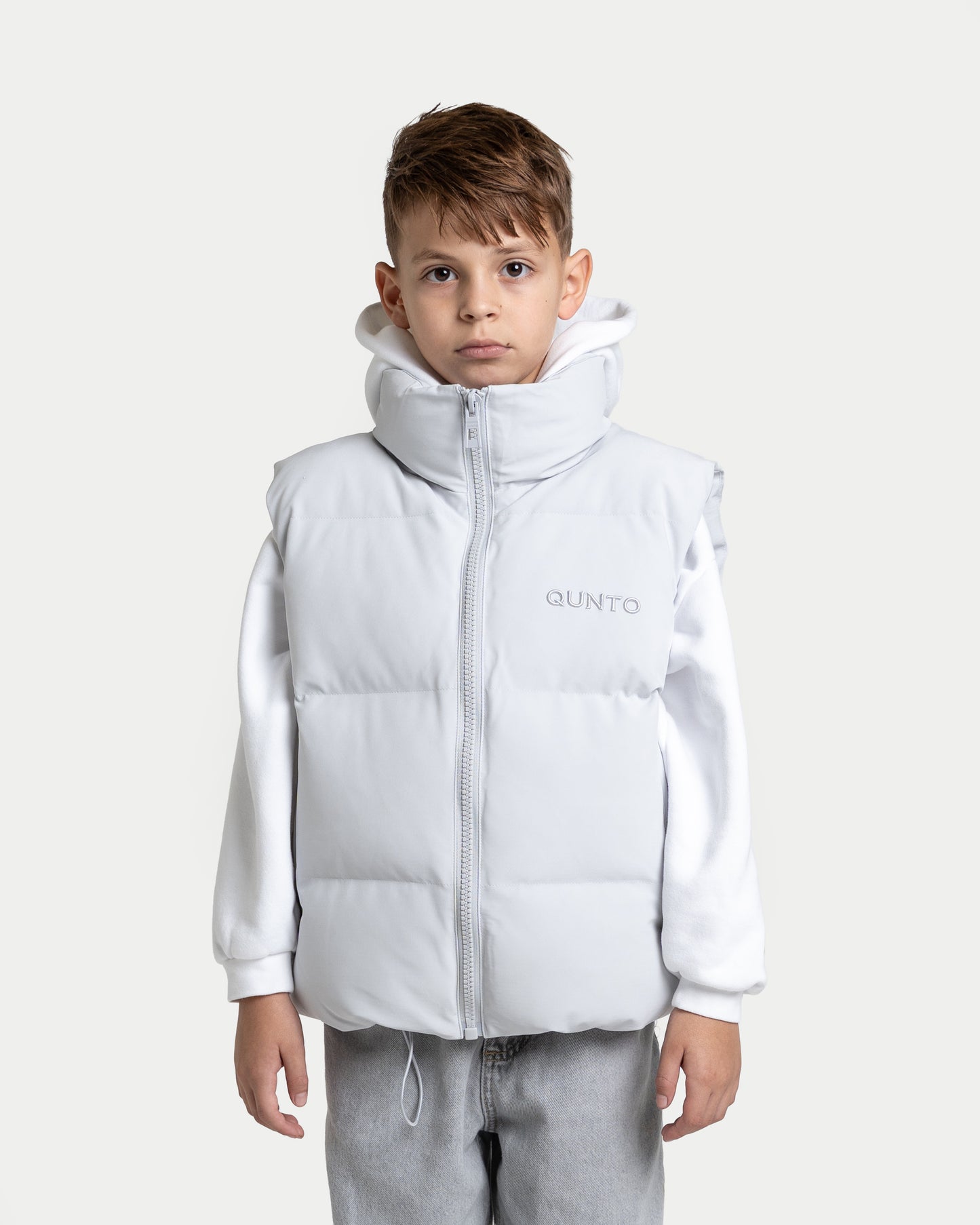 Super Puffer Vest Silver KIDS