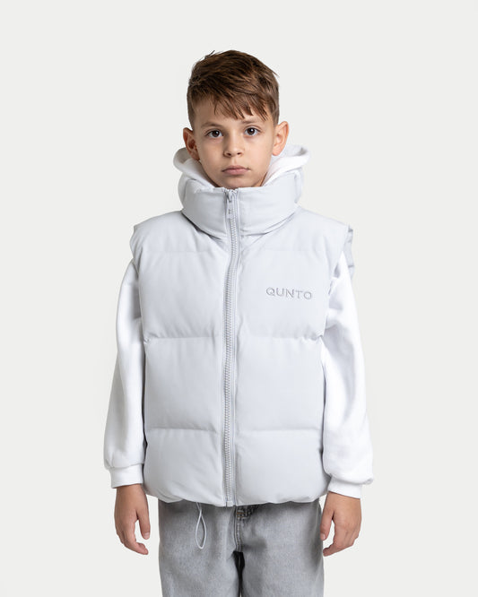 Super Puffer Vest Silver KIDS
