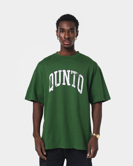 QUNTO WHITE ON GREEN TSHIRT