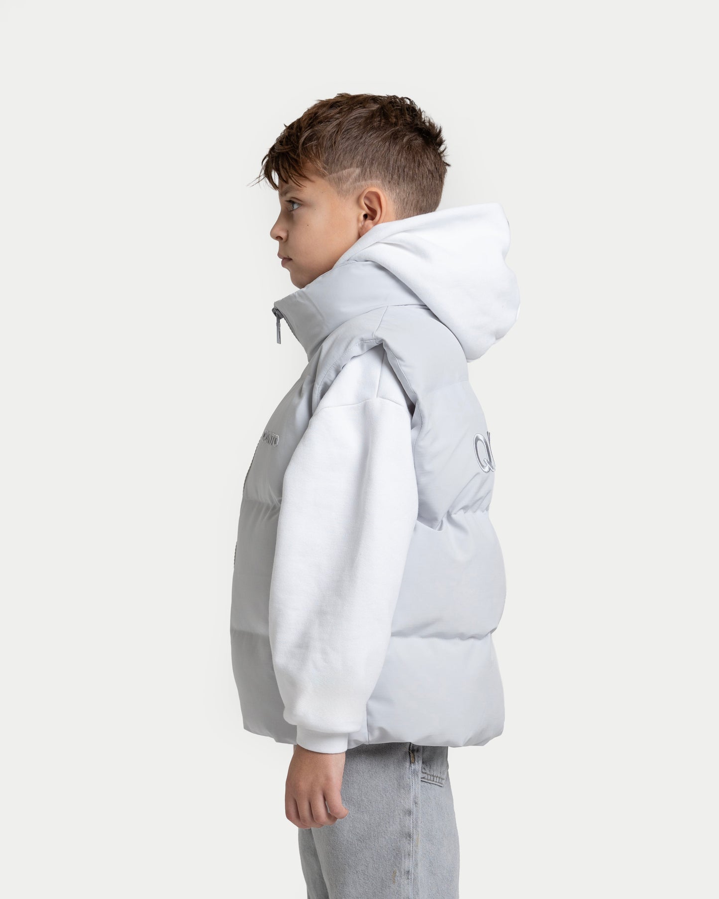 Super Puffer Vest Silver KIDS