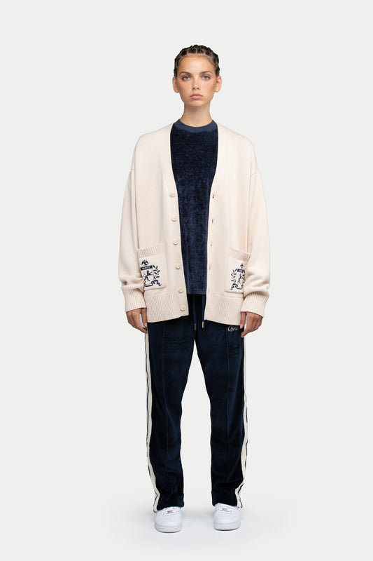 Crest Cream Cardigan