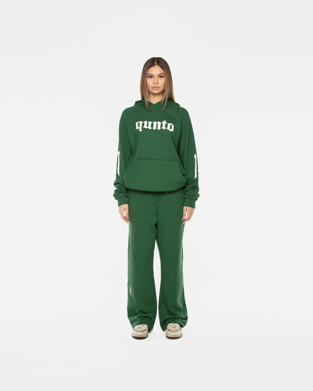 Hoodie Arrows Dark Green