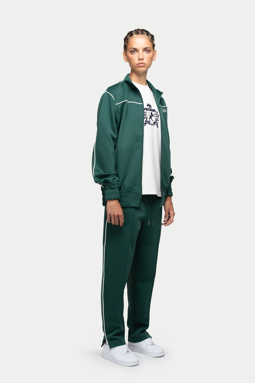 QC Pipes Track Jacket Green