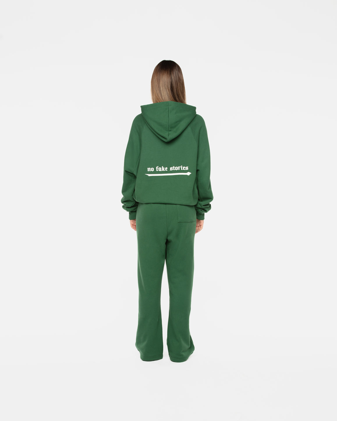 Hoodie Arrows Dark Green