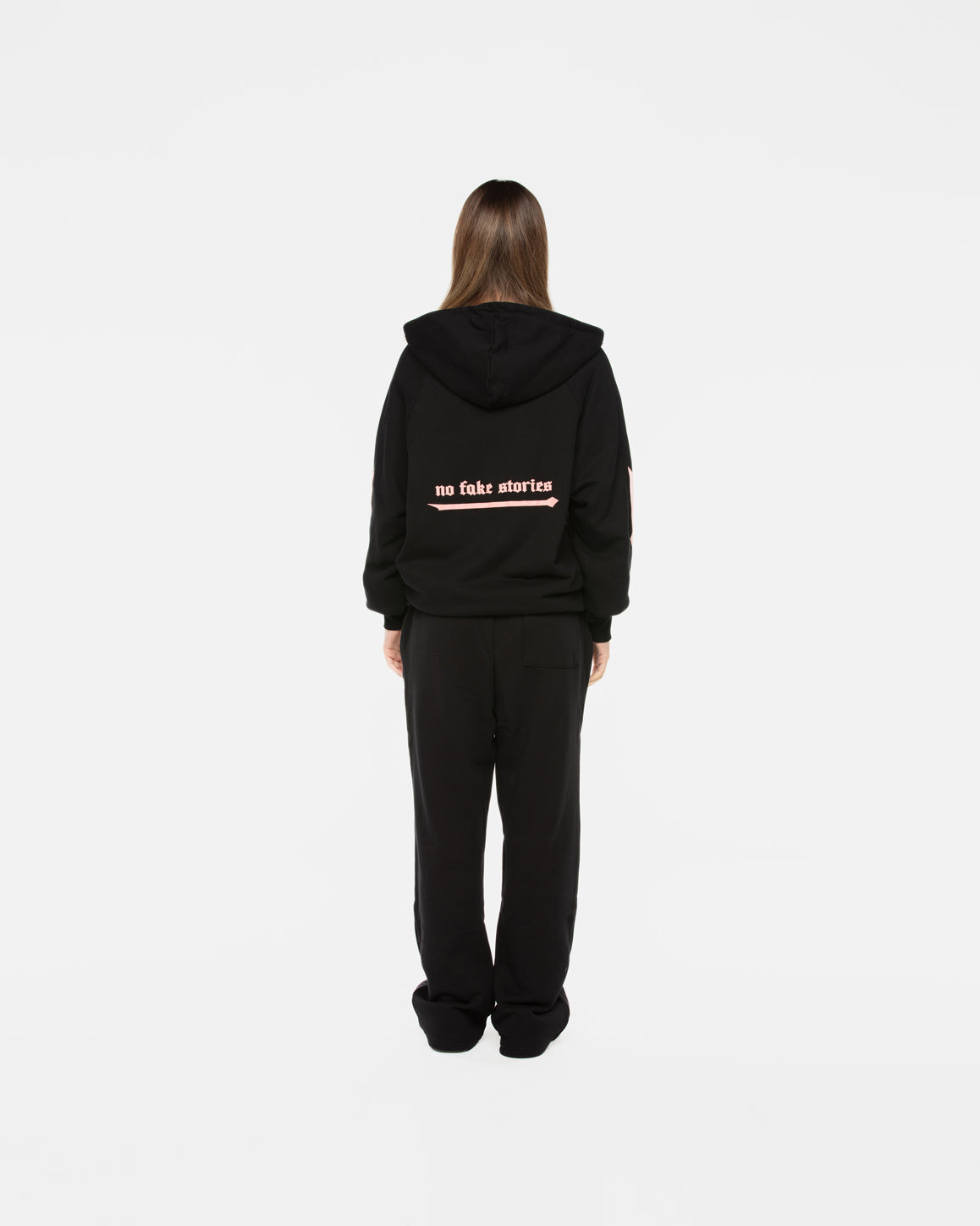 Zipper Hoodie Arrows Black