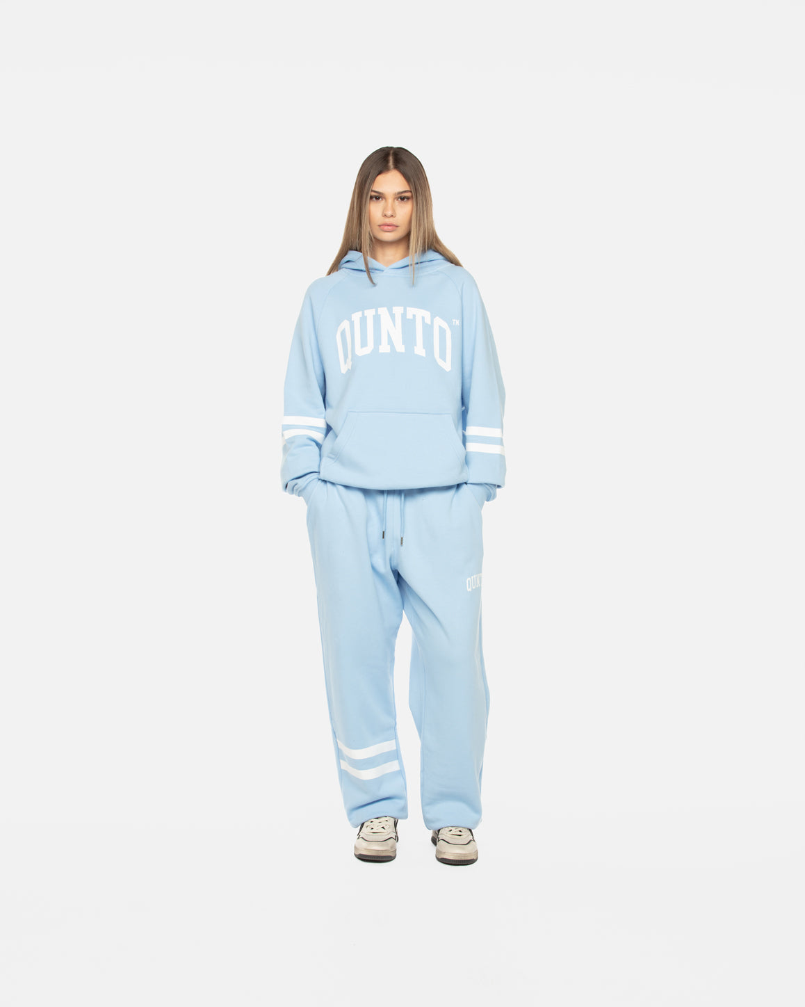 Hoodie Armstripes Baby Blue