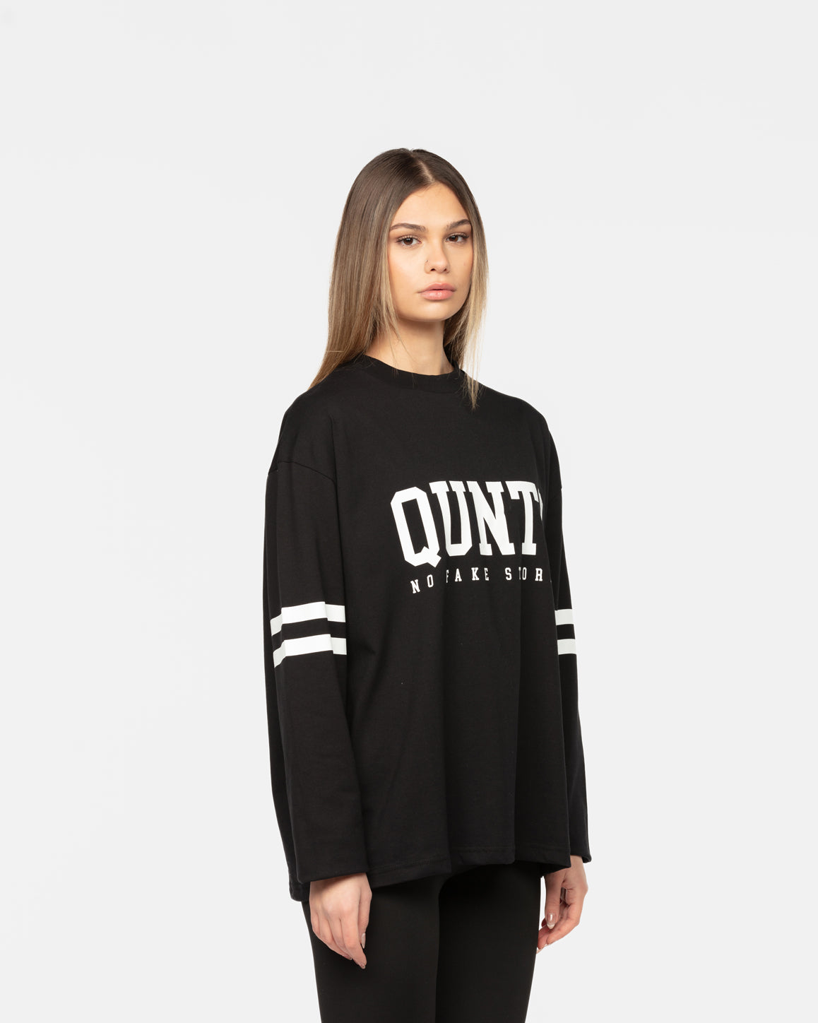 Long Sleeve Stripes Black