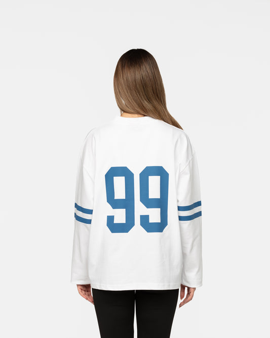 Long Sleeve Stripes White