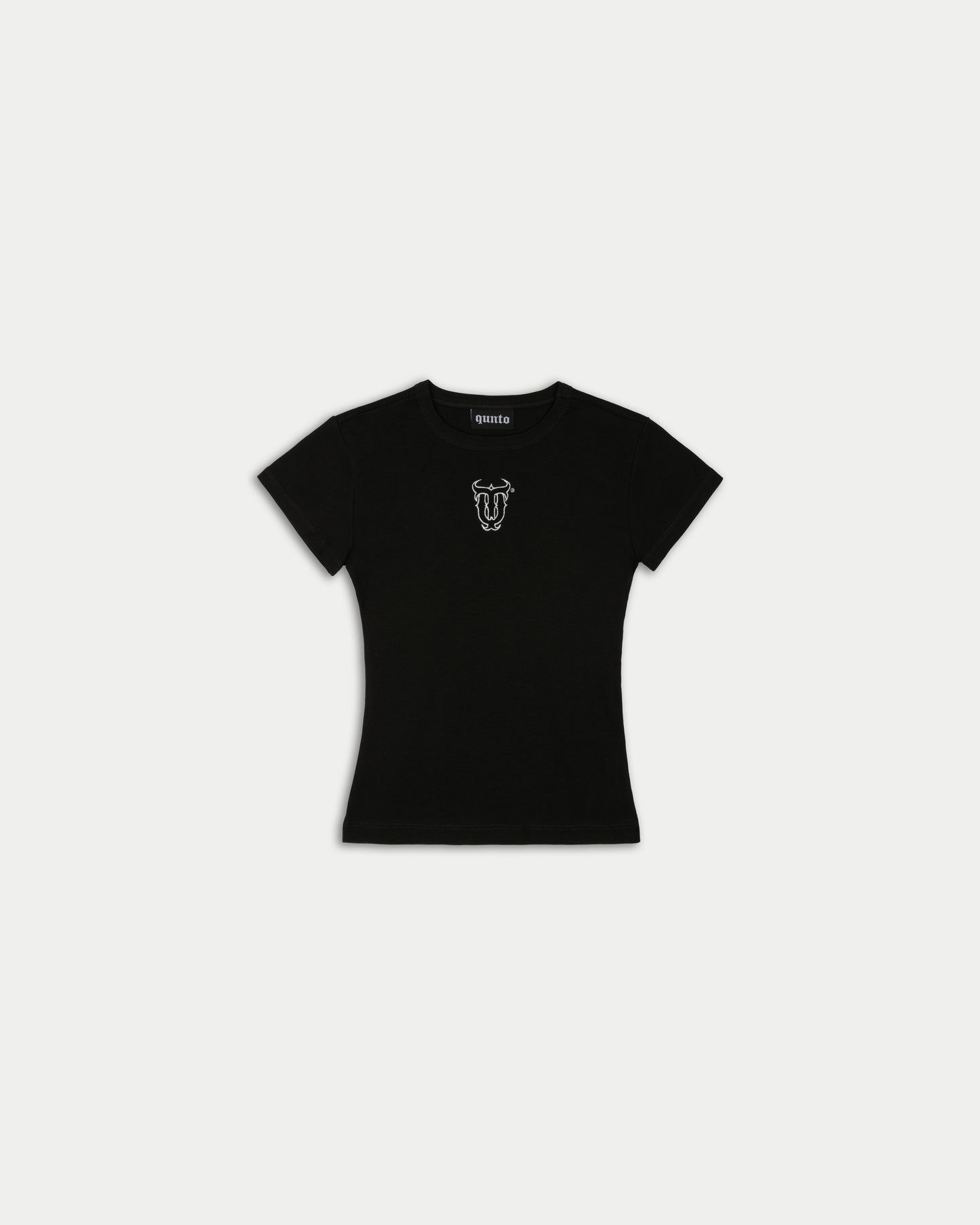 W ESSENTIALS BABY TEE BLACK