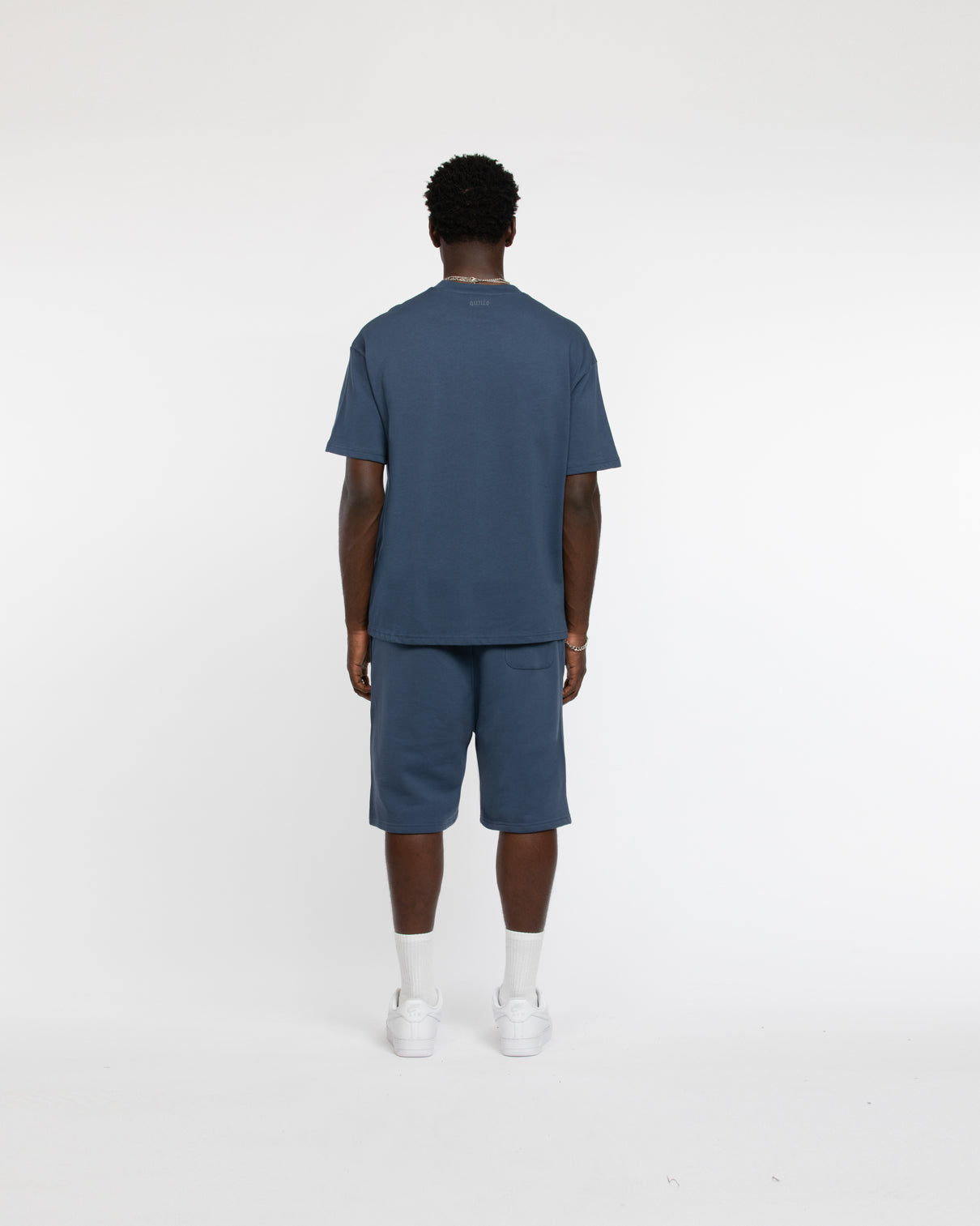 QUNTO LOGO SHORTS BLUE