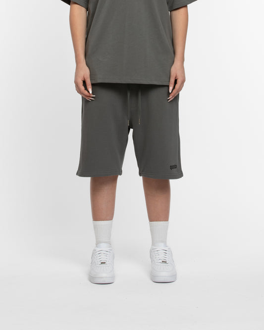 QUNTO LOGO SHORTS GREY