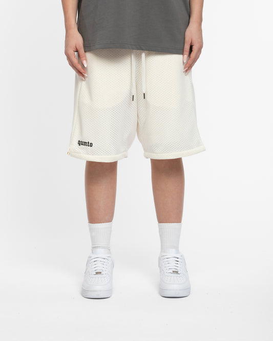 QUNTO MESH SHORTS CREAM