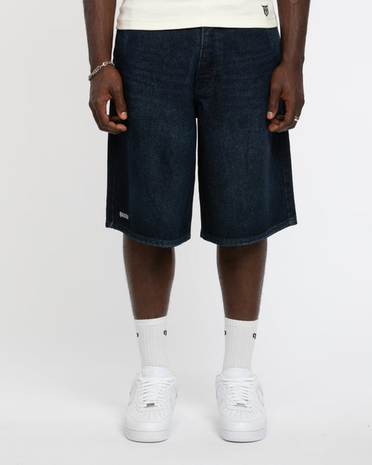 QT DENIM SHORTS DARK BLUE