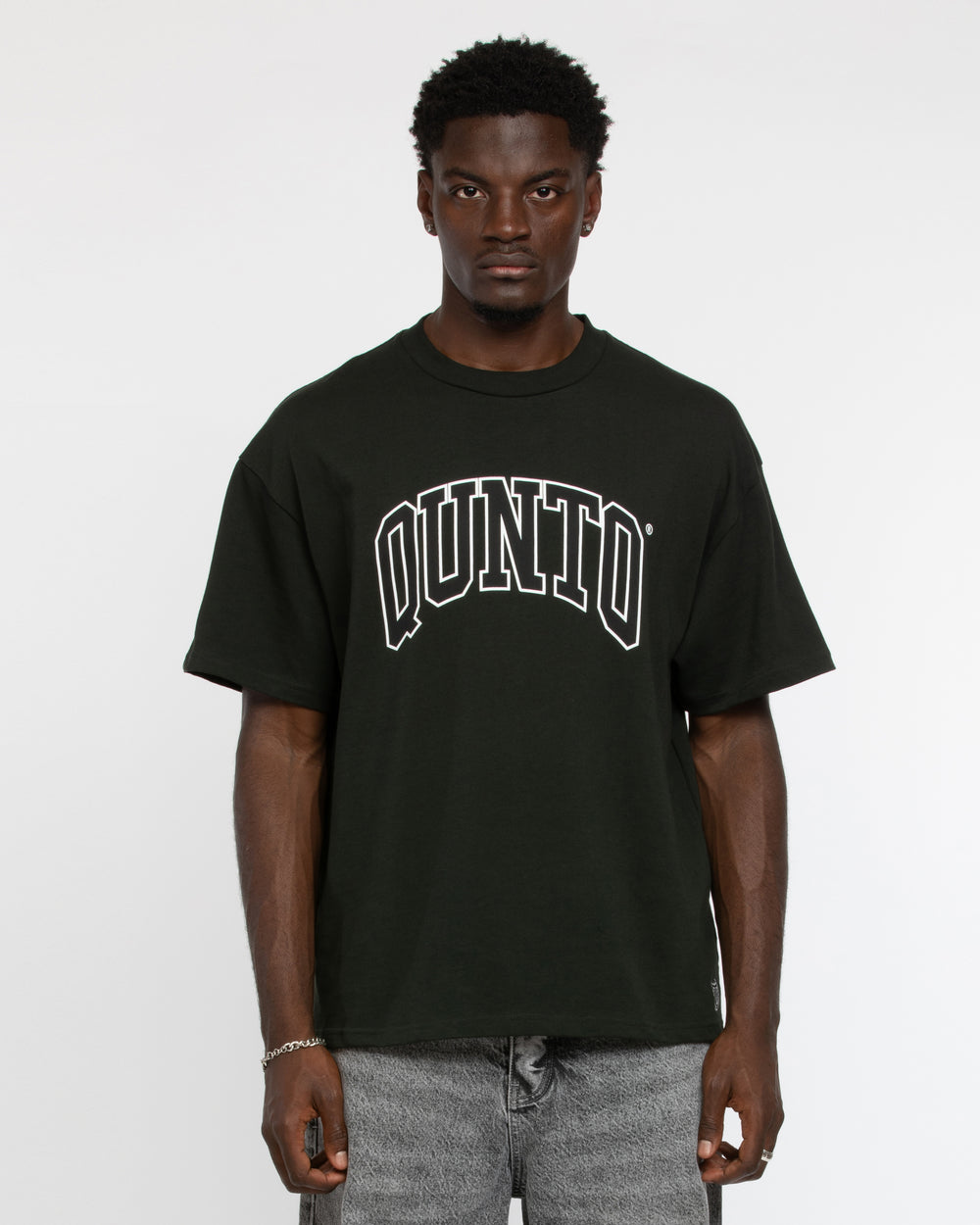 QT BLACK ON BLACK TSHIRT