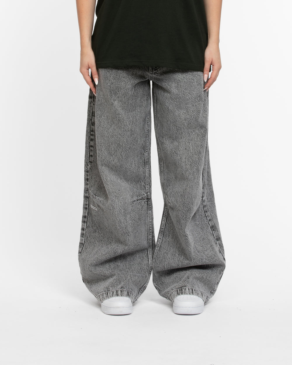 W BAGGY JEANS GREY