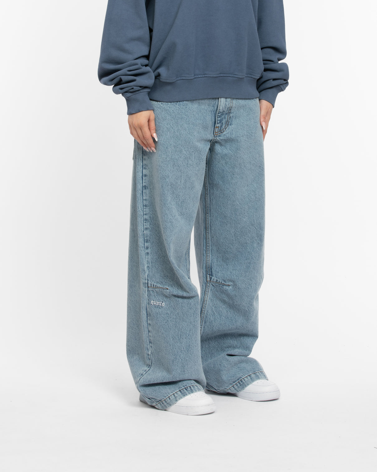 W BAGGY JEANS BLUE