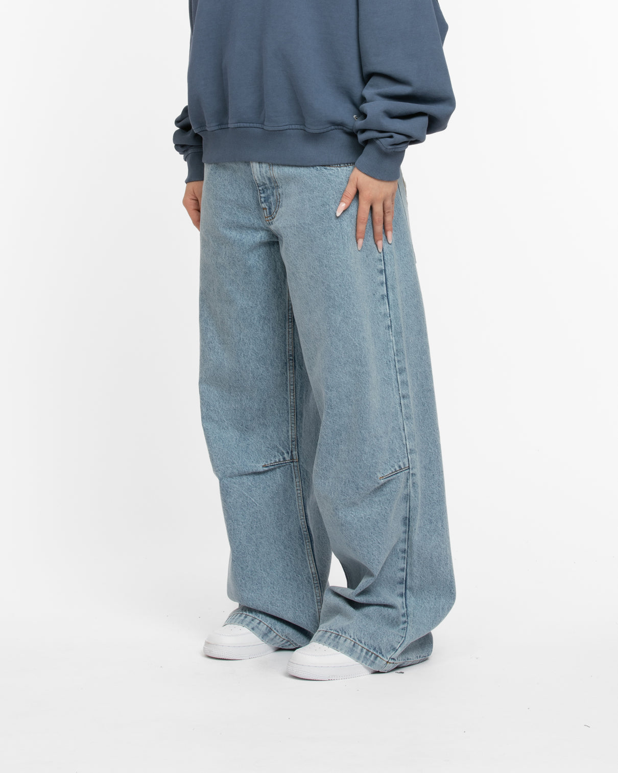 W BAGGY JEANS BLUE
