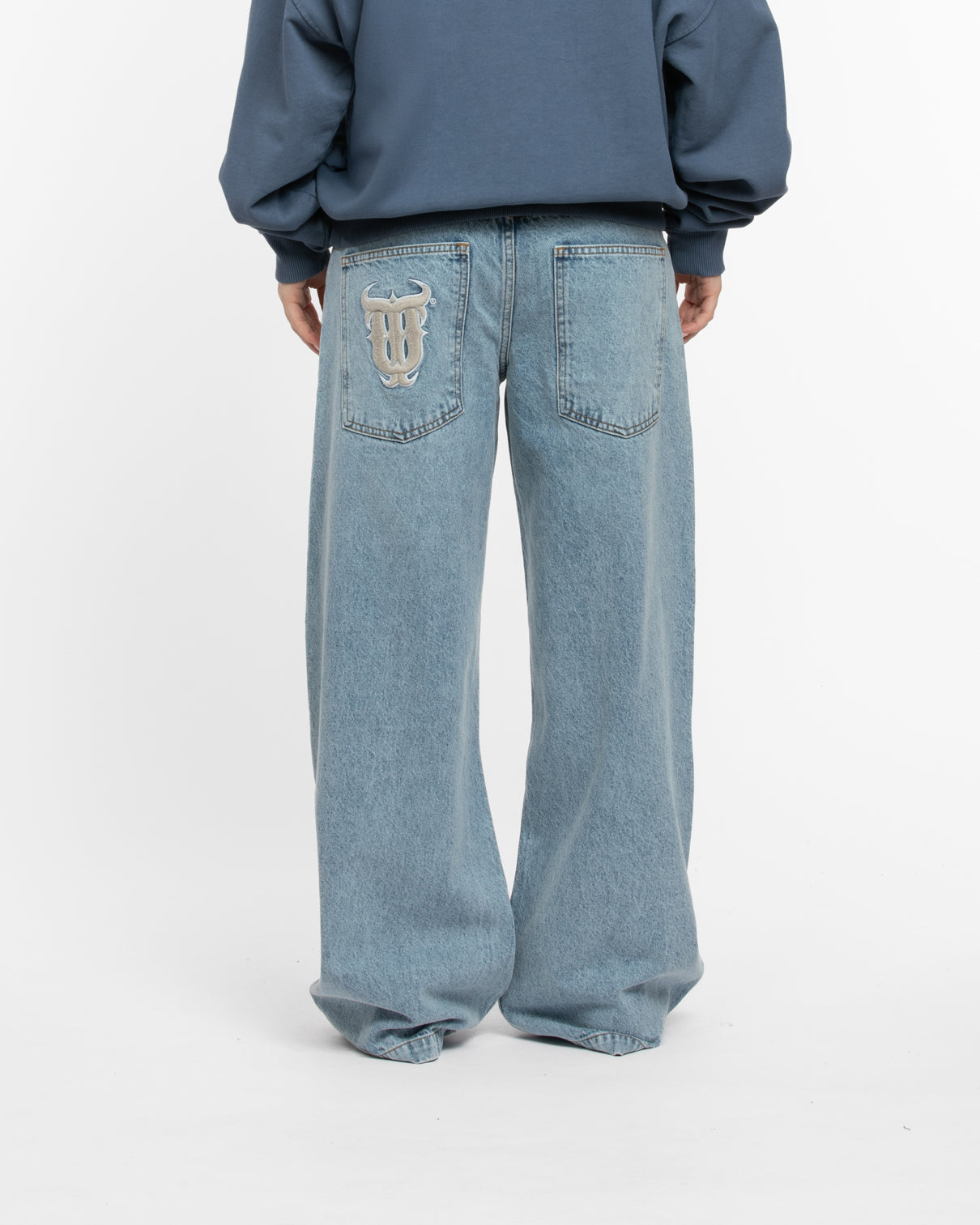 W BAGGY JEANS BLUE