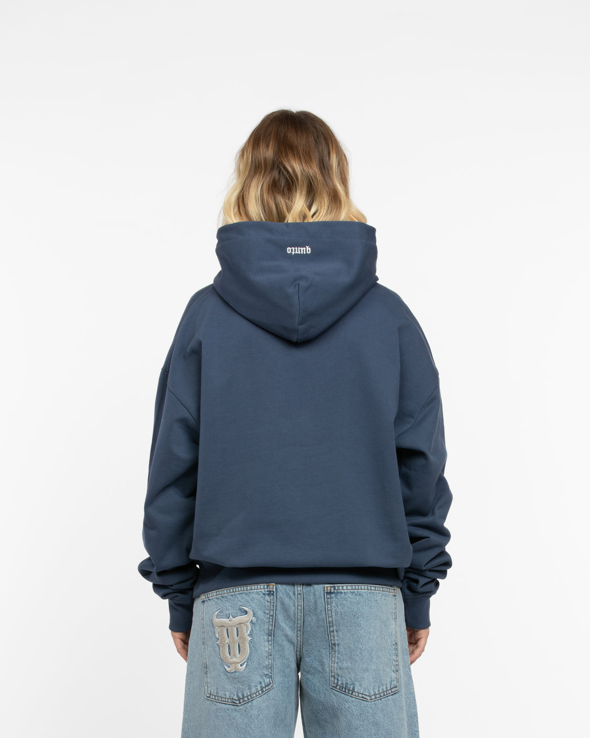 ESSENTIALS BLUE HOODIE