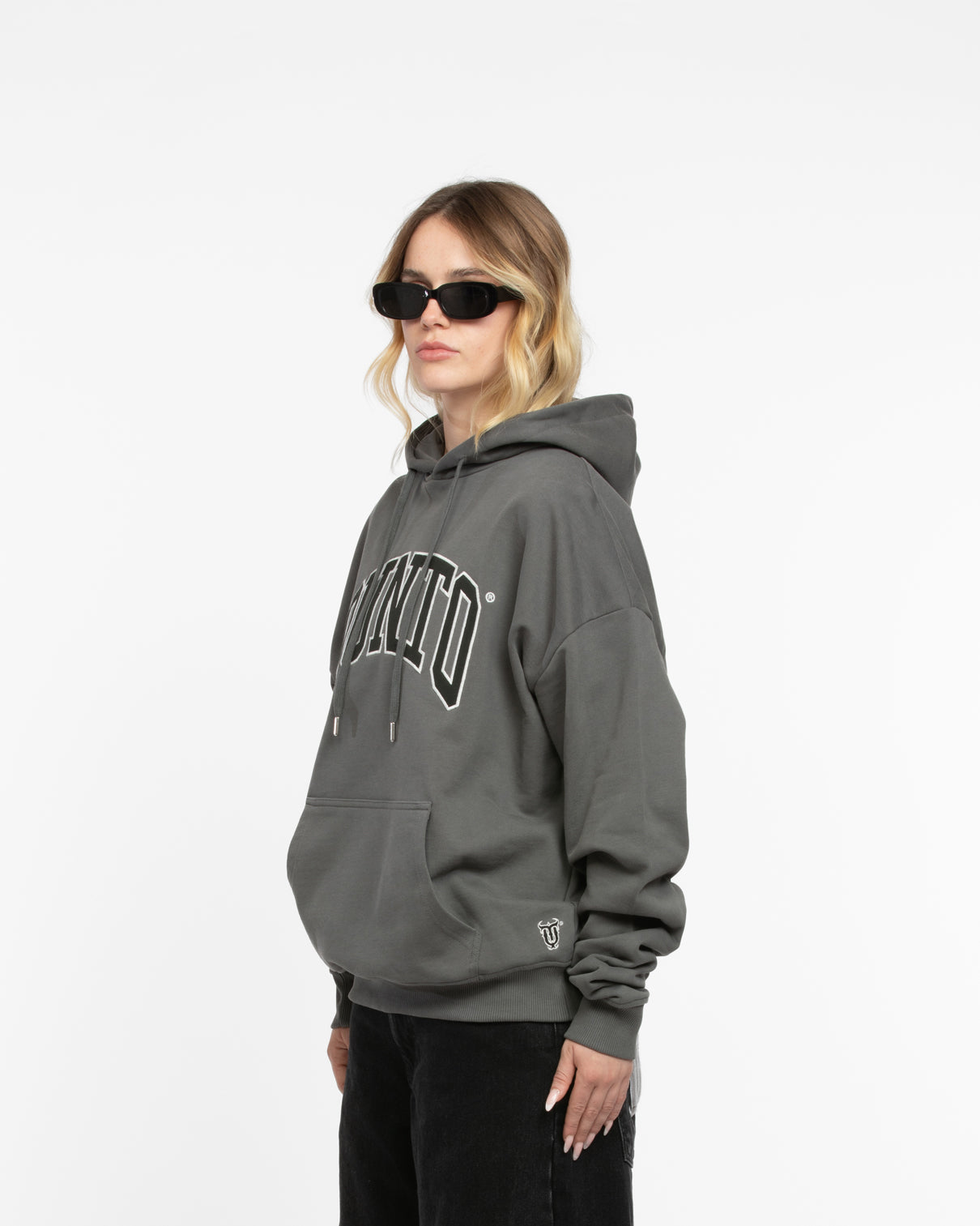 BLACK ON GREY HOODIE