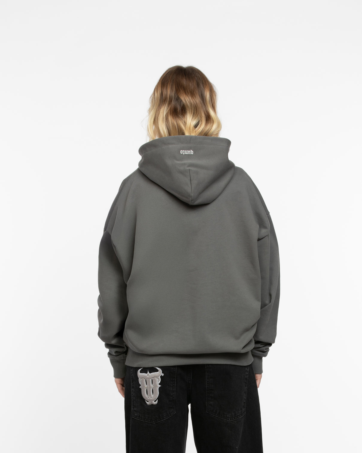 BLACK ON GREY HOODIE