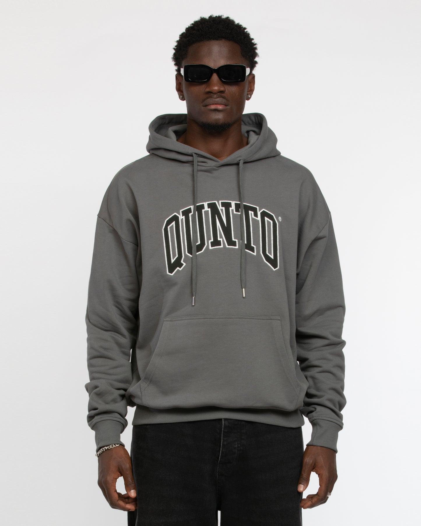 BLACK ON GREY HOODIE