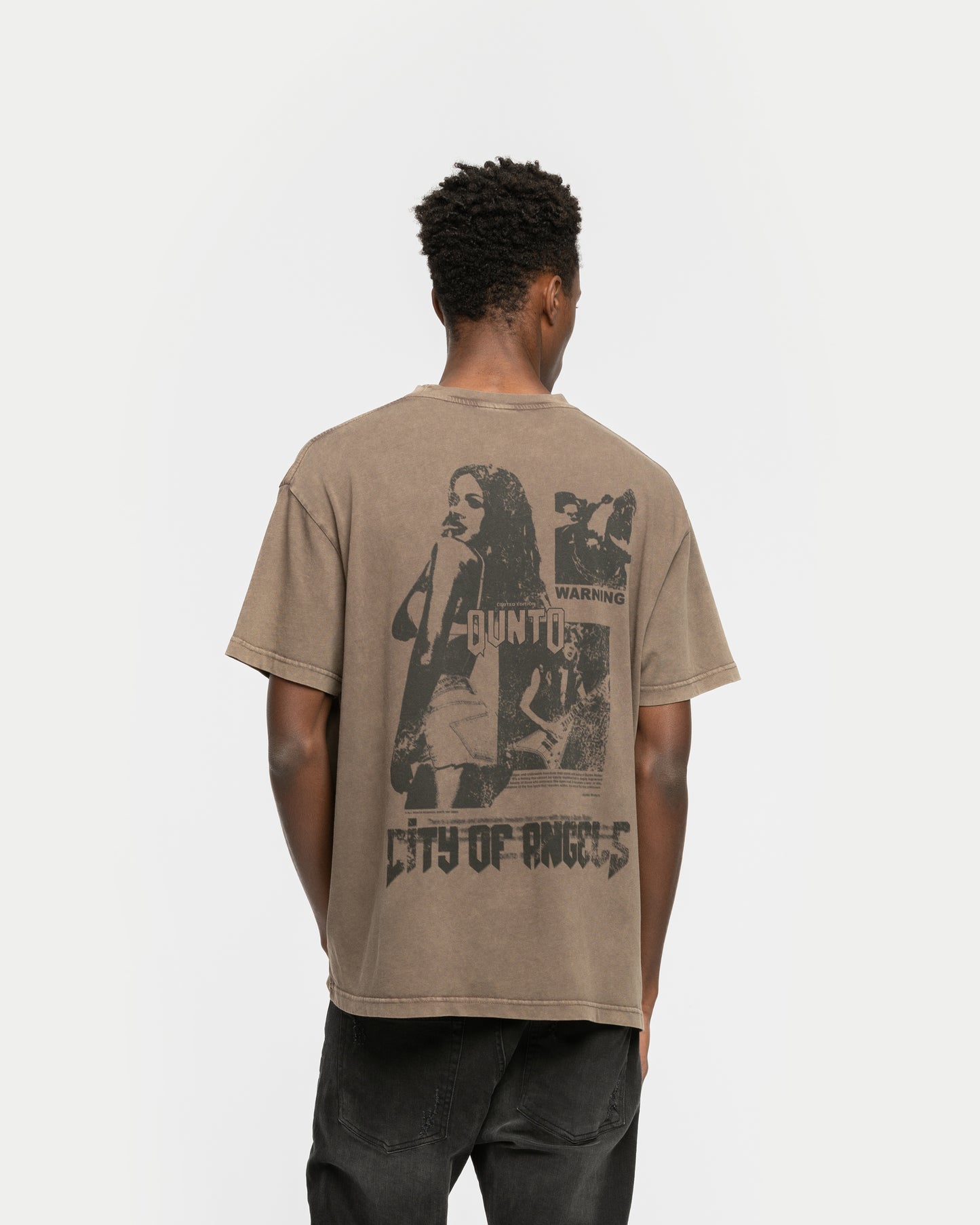 Warning T-Shirt Mad Brown