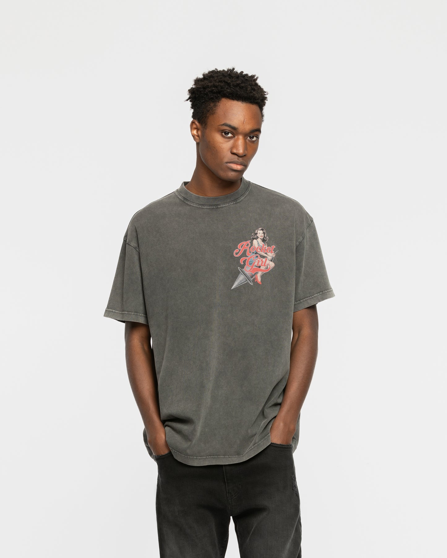 Rocket Girl T-Shirt Grey