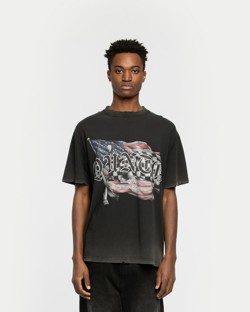 American Flags T-Shirt Black