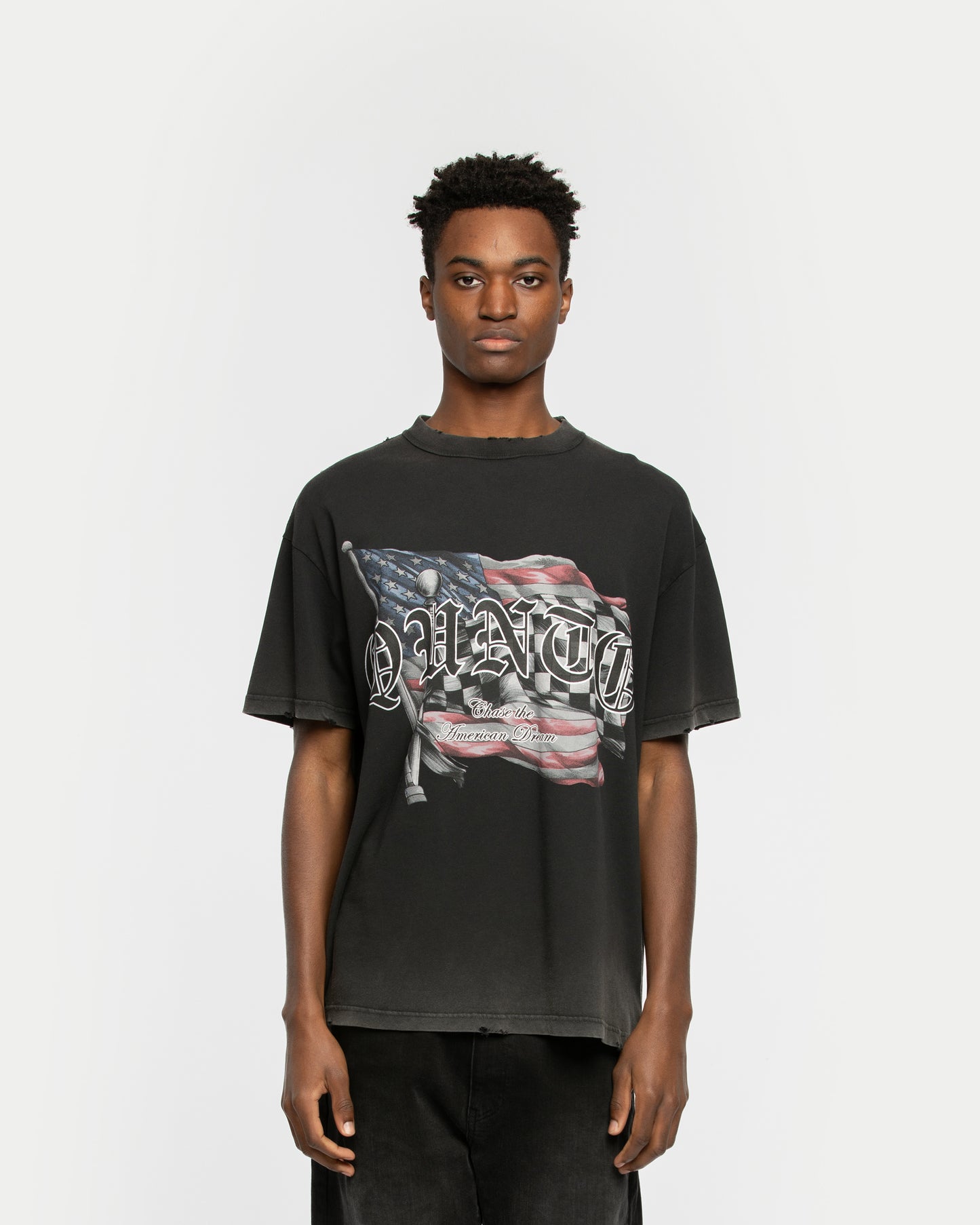American Flags T-Shirt Black
