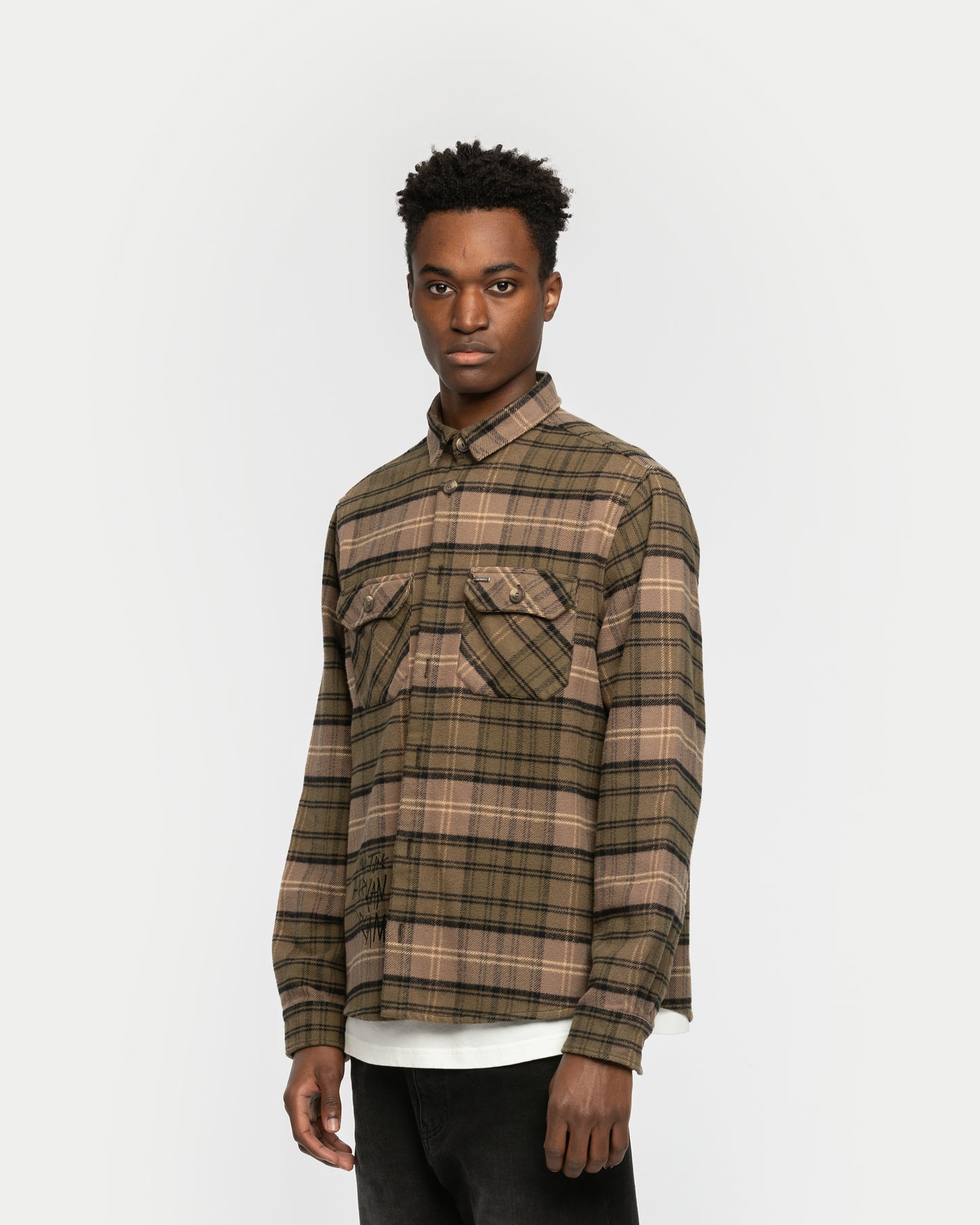 Warning Flannel Shirt