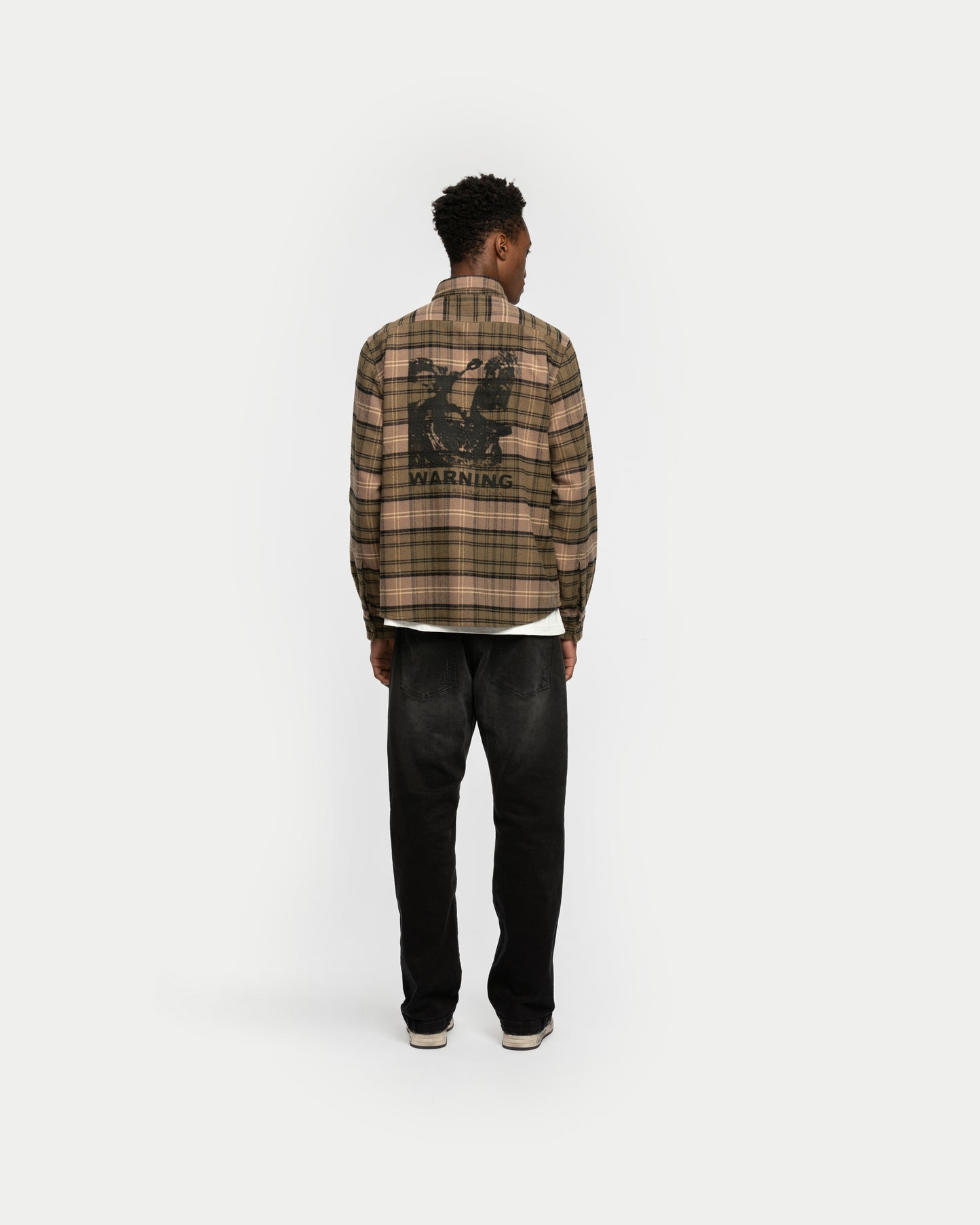 Warning Flannel Shirt