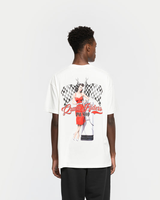 Pit Stop T-Shirt White