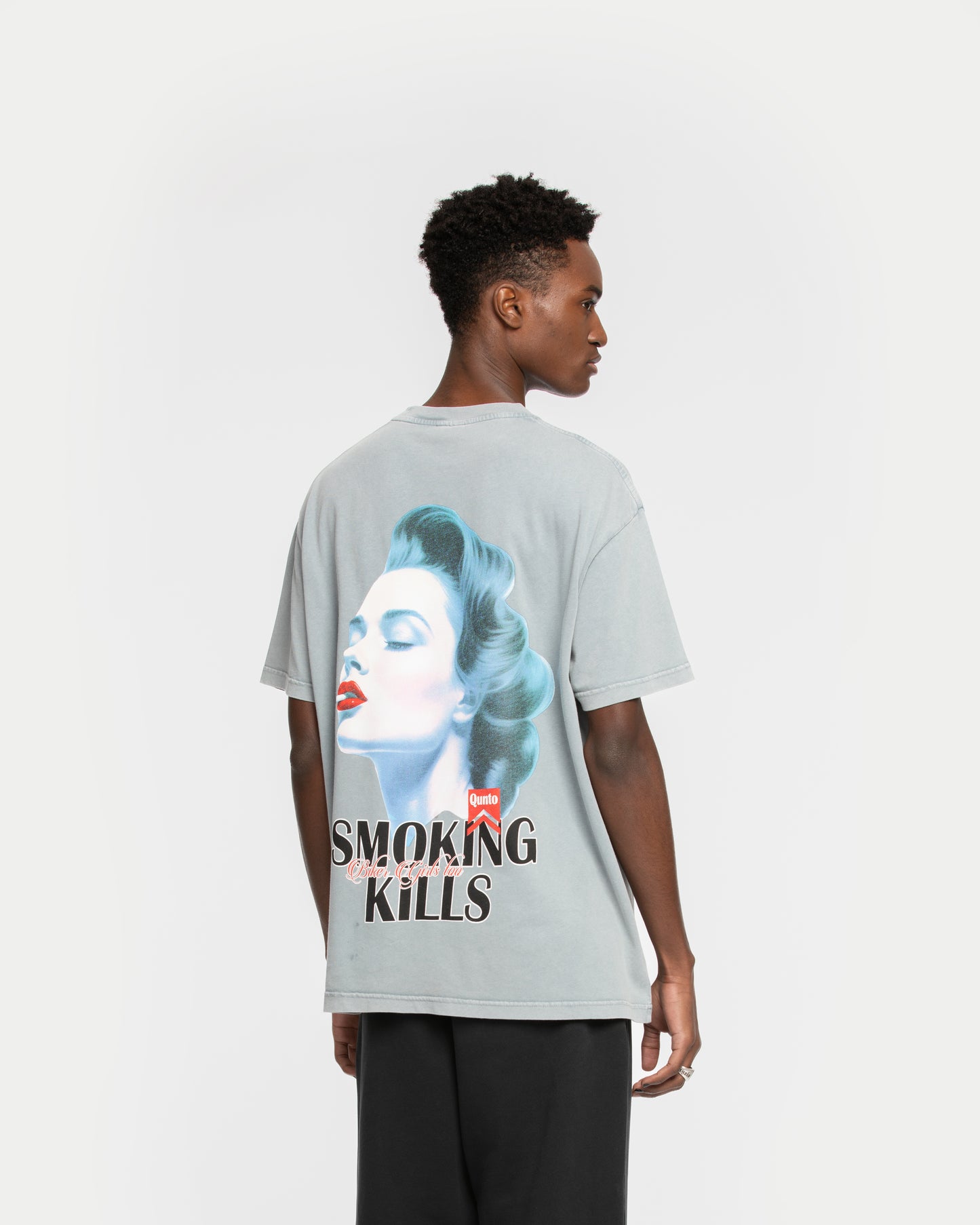 Smoking Kills T-Shirt Heaven Grey